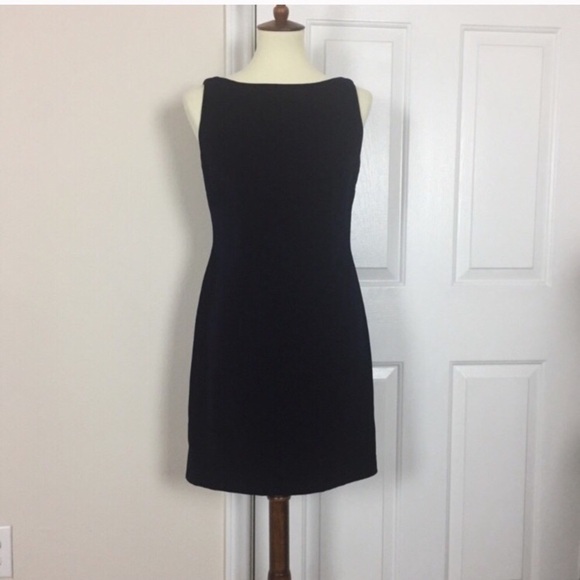 Laundry Velvet Little Black Dress Sleeveless 6 - Picture 2 of 5